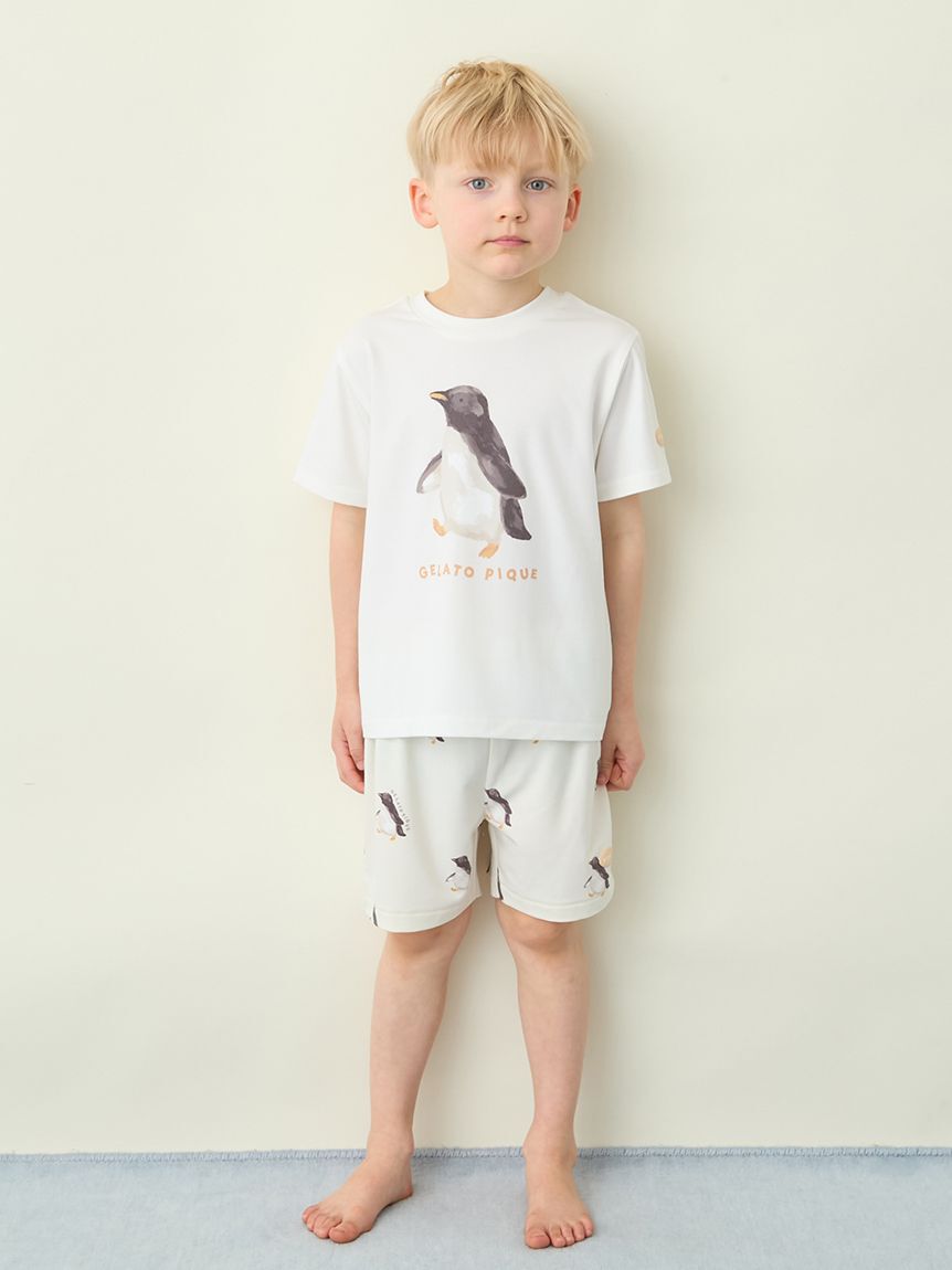 GELATO PIQUE KIDS & BABY「【KIDS】【接触冷感】シーアニマル柄ワンポイントTシャツ」|ルームウェア|