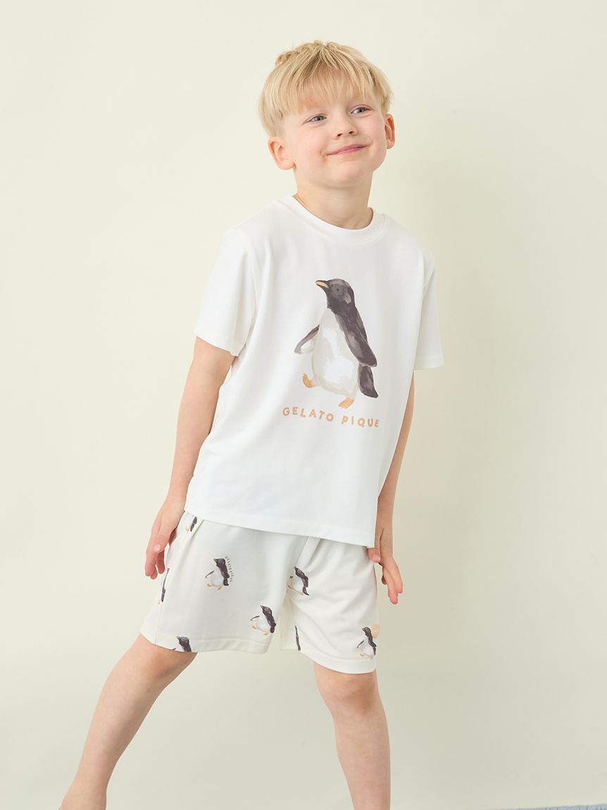 GELATO PIQUE KIDS & BABY「【KIDS】【接触冷感】シーアニマル柄ワンポイントTシャツ」|ルームウェア|