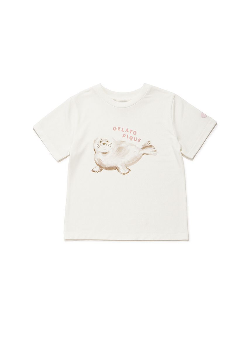 GELATO PIQUE KIDS & BABY「【KIDS】【接触冷感】シーアニマル柄ワンポイントTシャツ」|ルームウェア|