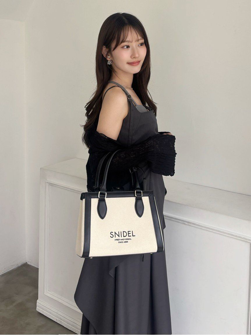 SNIDEL「バリエロゴバッグ」|ハンドバッグ|