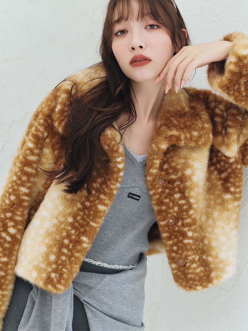 LILY BROWN「【限定カラー】2wayバリエファーショートコート」|その他|