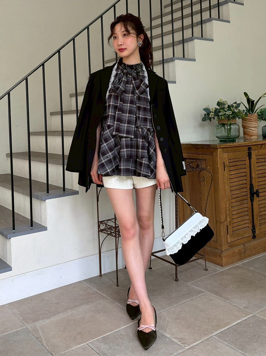 LILY BROWN「ケーブルニットショートパンツ」|その他|
