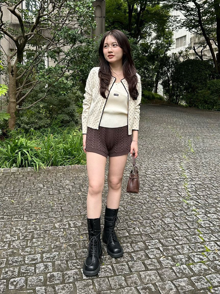 LILY BROWN「ケーブルニットショートパンツ」|その他|