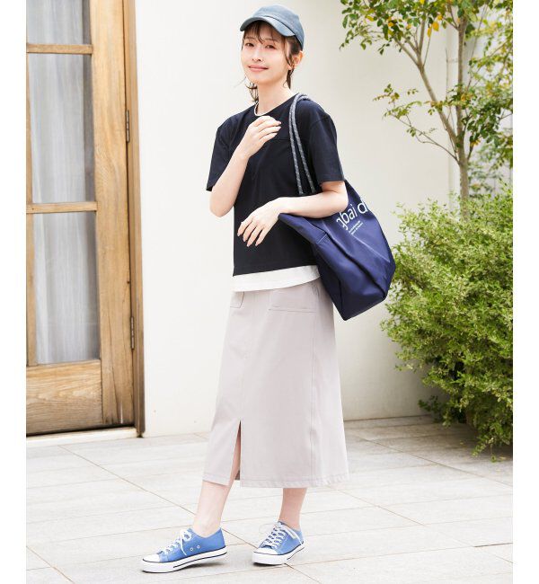ikka「コットンUSA袖刺繍レイヤーTシャツ」|その他|