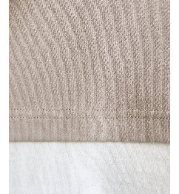 ikka「コットンUSA袖刺繍レイヤーTシャツ」|その他|