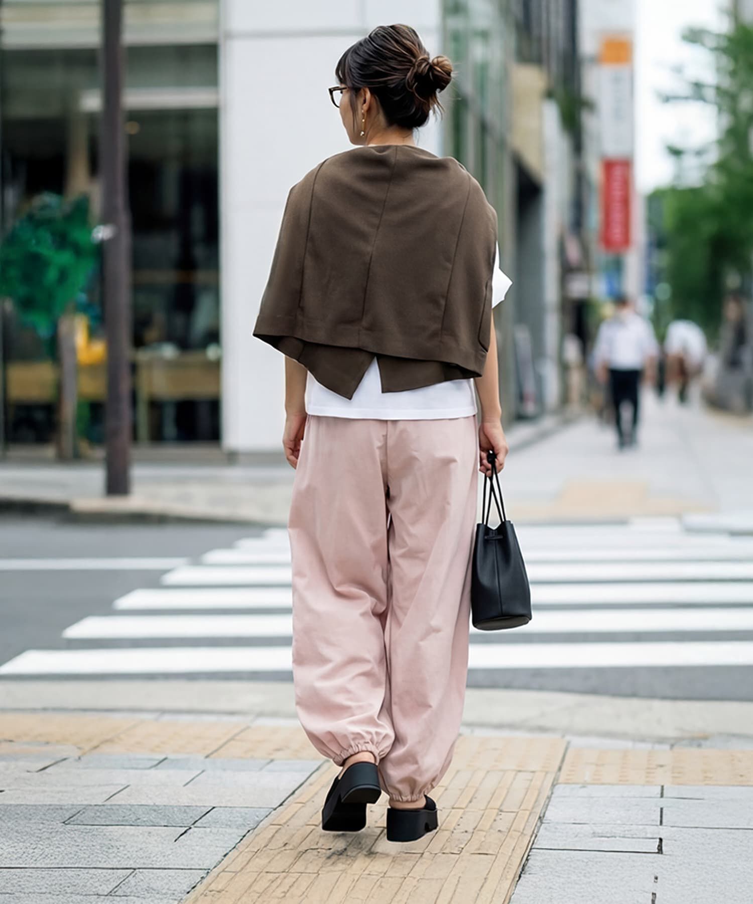 STYLE DELI「【selection】しなやかライトなタックパラシュートパンツ」|スラックス|