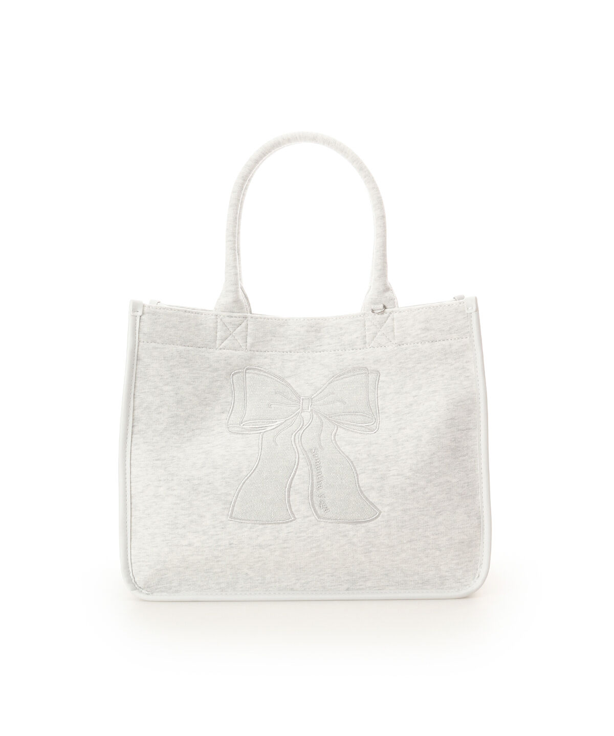 Samantha Vega「リボン刺繍トートバック」|トートバッグ|ホワイト