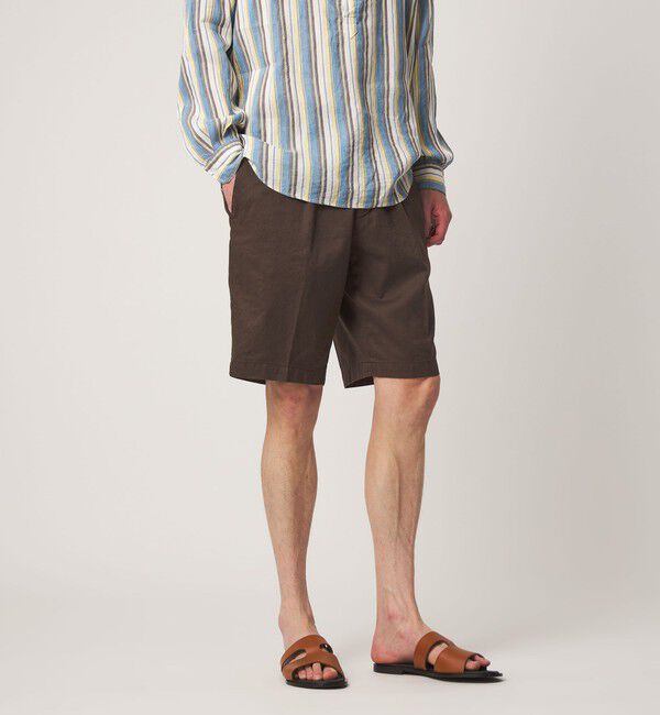 UNITED ARROWS「＜DEVORE＞ハーフギャザー チノ ショーツ」|その他|DK.BROWN