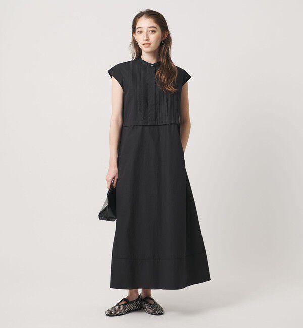 UNITED ARROWS「シルキー ピンタック ワンピース ‐ウォッシャブル‐」|ワンピース|