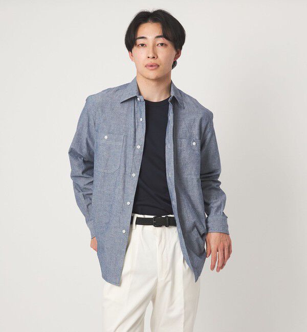UNITED ARROWS green label relaxing「HITOYOSHI ダンガリー シャツ」|シャツ・ブラウス|COBALT