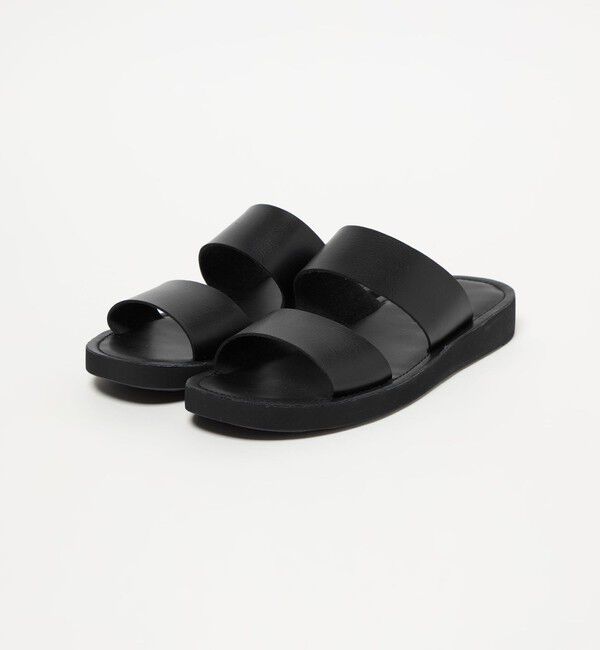 UNITED ARROWS green label relaxing「レザーライク 2ストラップ サンダル」|サンダル|