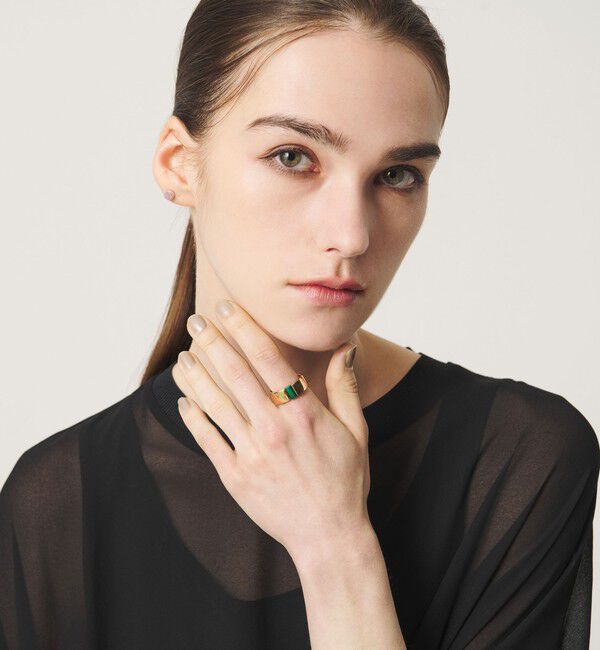 BEAUTY&YOUTH UNITED ARROWS「＜eoa＞ストーン シック リング」|リング|GOLD