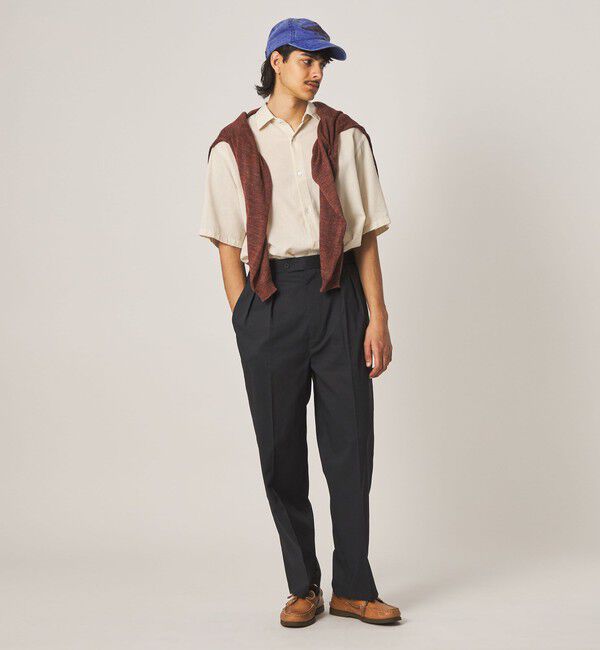 STEVEN ALAN「＜Steven Alan＞ P/RA トロピカル イン ツープリーツ ドレス トラウザーズ ハーフイージー」|スラックス|
