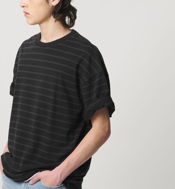 MONKEY TIME「ウォッシュド ボーダー Tシャツ」|Tシャツ・カットソー|