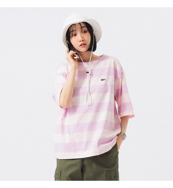 BEAMSBOY「【別注】LACOSTE / ボーダー Tシャツ」|Tシャツ・カットソー|