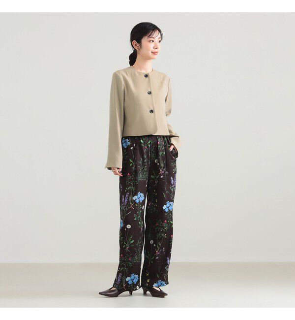 Demi-Luxe BEAMS 「クロップド クルーネック ジャケット」|ダッフルコート|