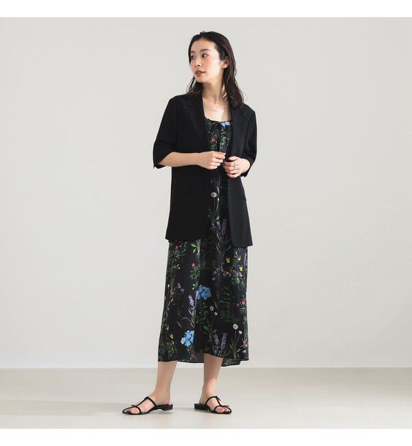 Demi-Luxe BEAMS 「シアー ハーフスリーブ ジャケット」|ダッフルコート|