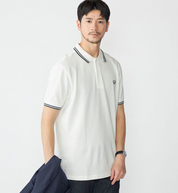 SHIPS「FRED PERRY: M3600 TWIN TIPPED FRED PERRY ポロシャツ」|ポロシャツ|ホワイト系
