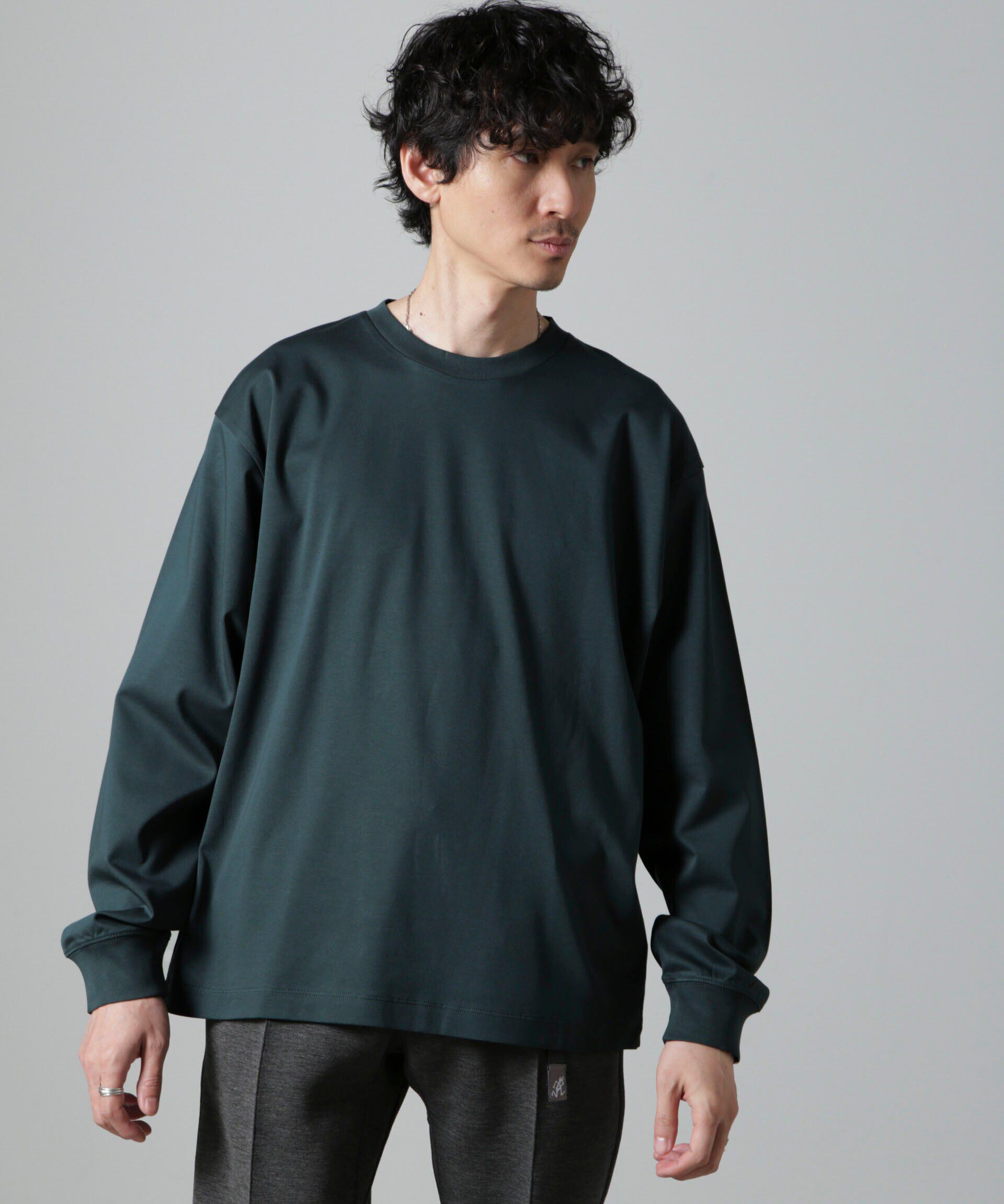 NANO universe「アンチスメル BIG クルーネックTシャツ 長袖」|Tシャツ・カットソー|
