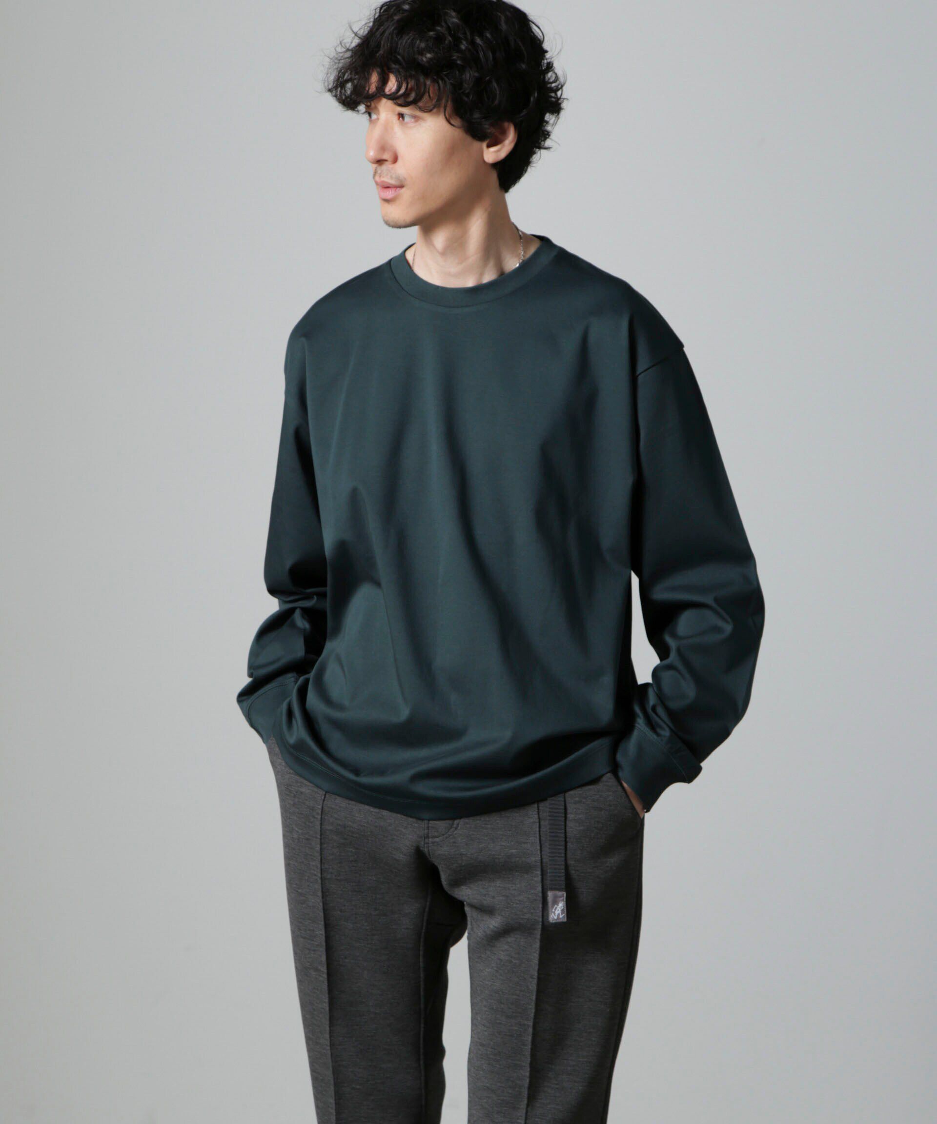 NANO universe「アンチスメル BIG クルーネックTシャツ 長袖」|Tシャツ・カットソー|