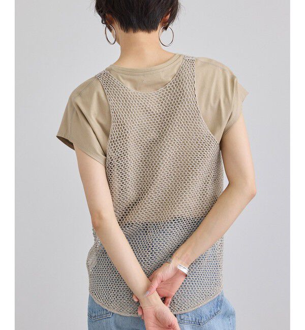 SALON adam et rope'「ラメメッシュタンクトップ」|タンクトップ|