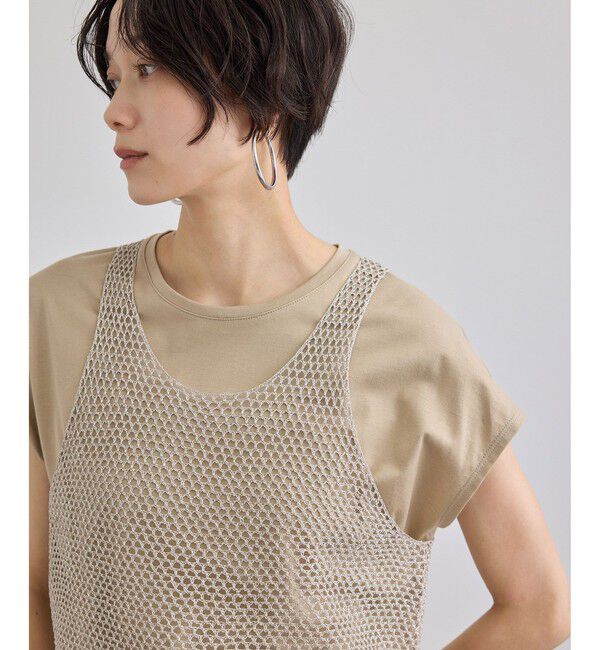 SALON adam et rope'「ラメメッシュタンクトップ」|タンクトップ|