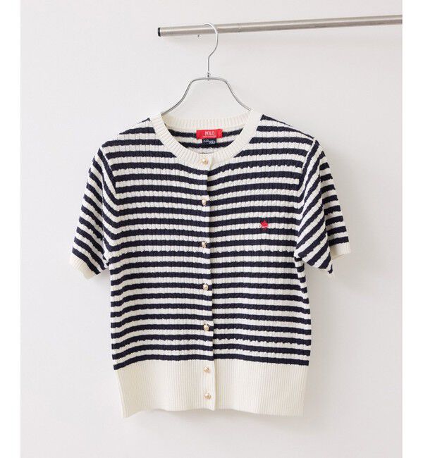 VIS「【POLO BCS】VIS別注クルーネックカーデ」|カーディガン|