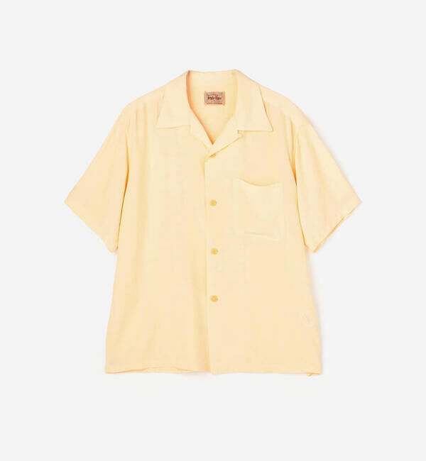  「STYLE EYES | 〈別注〉レーヨン ボウリングシャツ PLANE WOMEN」|シャツ・ブラウス|OFFWHITE