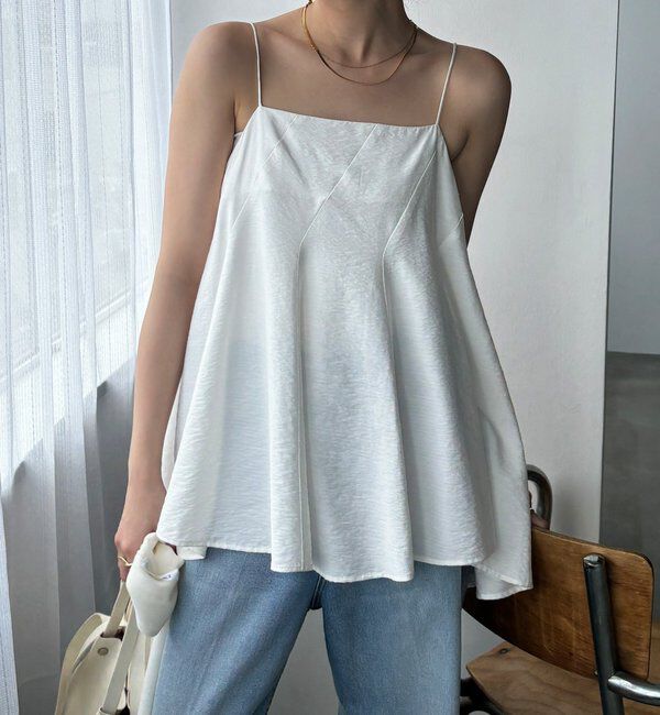  「【360&deg;どこから見ても大人かわいい】【REI企画】変形切替フレアキャミ」|シャツ・ブラウス|