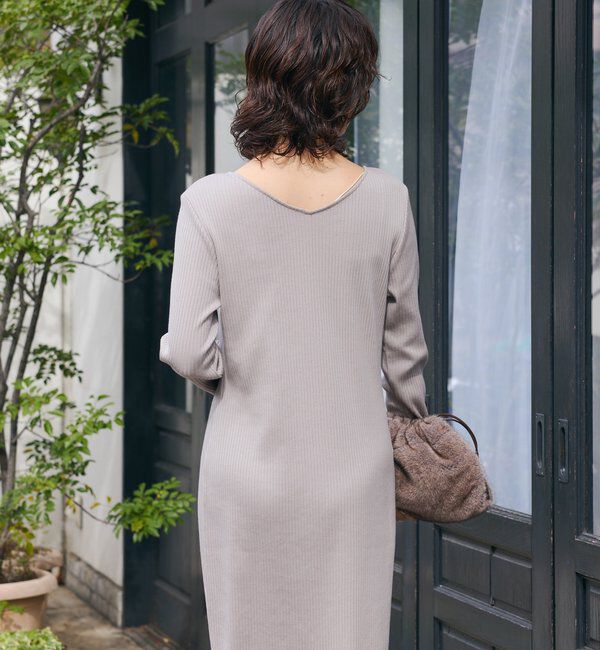  「【3サイズ展開】NEW2WAYロングリブワンピース」|ワンピース|