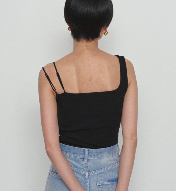  「【earthy_/アーシー】アシメタンクトップ」|Tシャツ・カットソー|