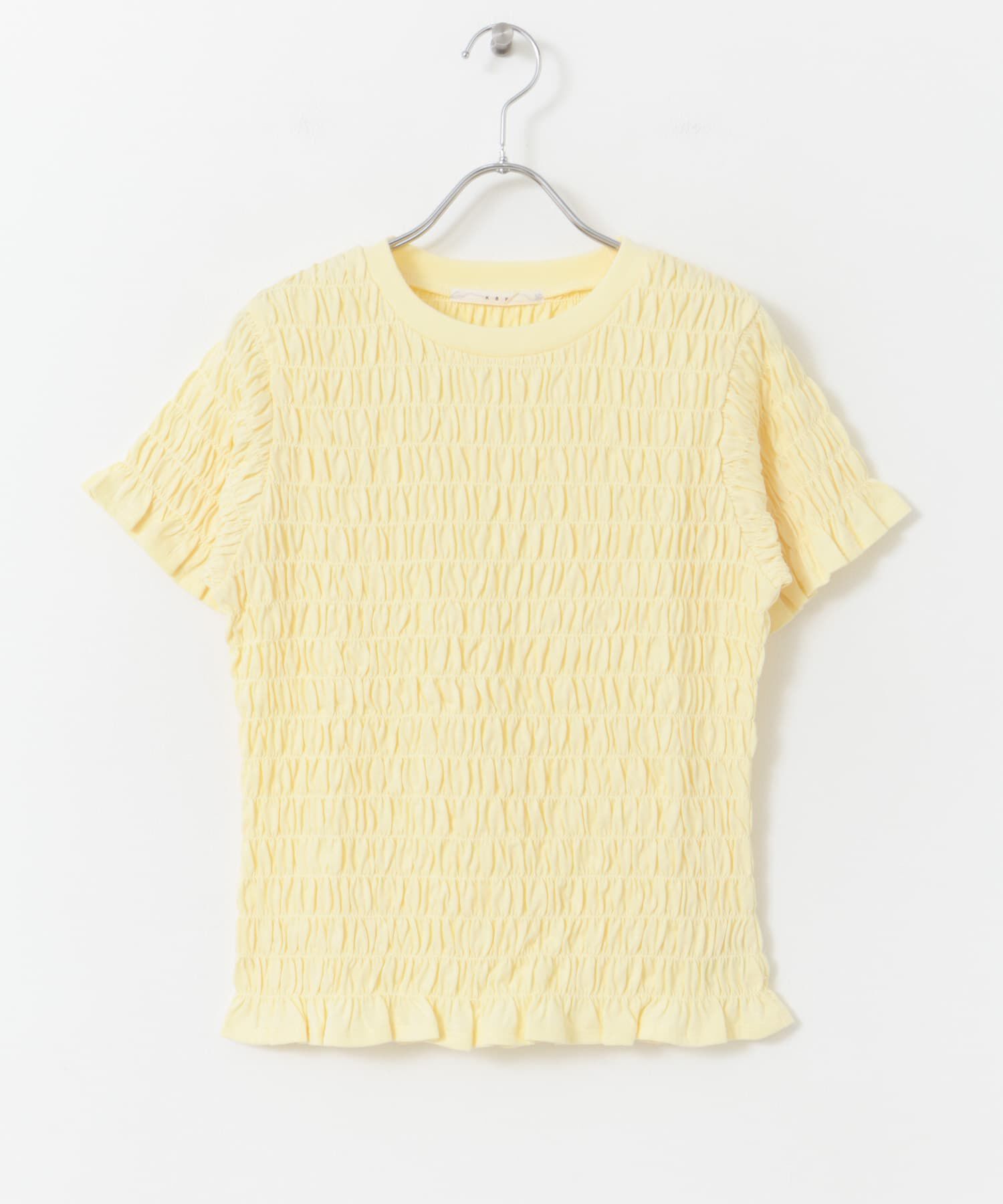  「シャーリングプチフリルTEE」|Tシャツ・カットソー|