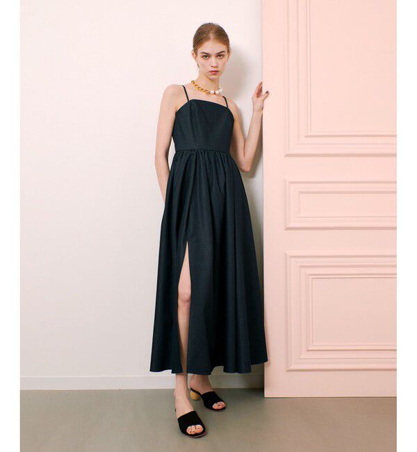 LOULOU WILLOUGHBY「【LOULOU WILLOUGHBY】シャンブレーベアワンピース」|ワンピース|