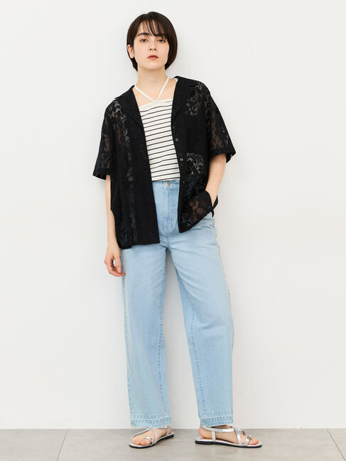 Samansa Mos2「【接触冷感・抗菌防臭】前後2WAYリボン付きタンク」|Tシャツ・カットソー|