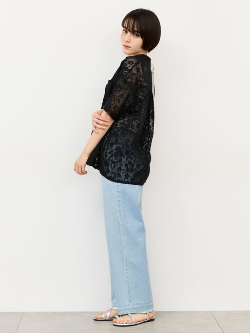 Samansa Mos2「【接触冷感・抗菌防臭】前後2WAYリボン付きタンク」|Tシャツ・カットソー|