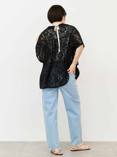 Samansa Mos2「【接触冷感・抗菌防臭】前後2WAYリボン付きタンク」|Tシャツ・カットソー|