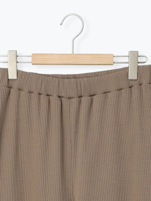 Samansa Mos2「【接触冷感】裾メローリブフレアパンツ」|その他|