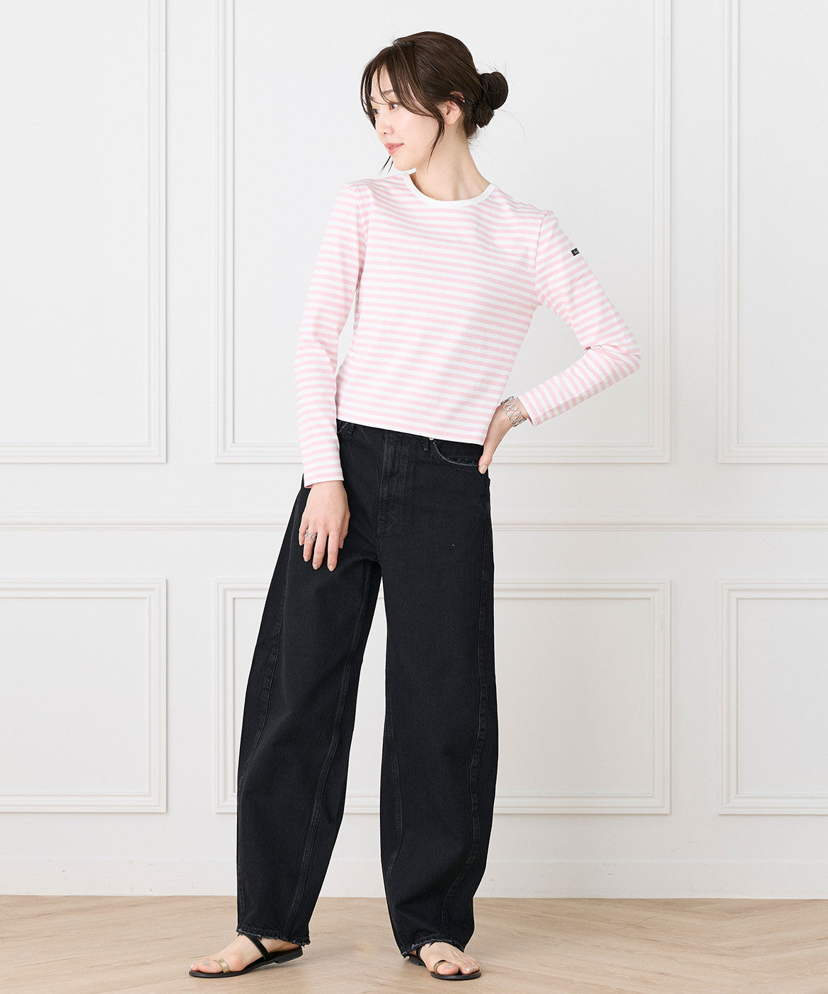 INED「カーヴィーデニム THE ROMY《upper hights》」|デニム|