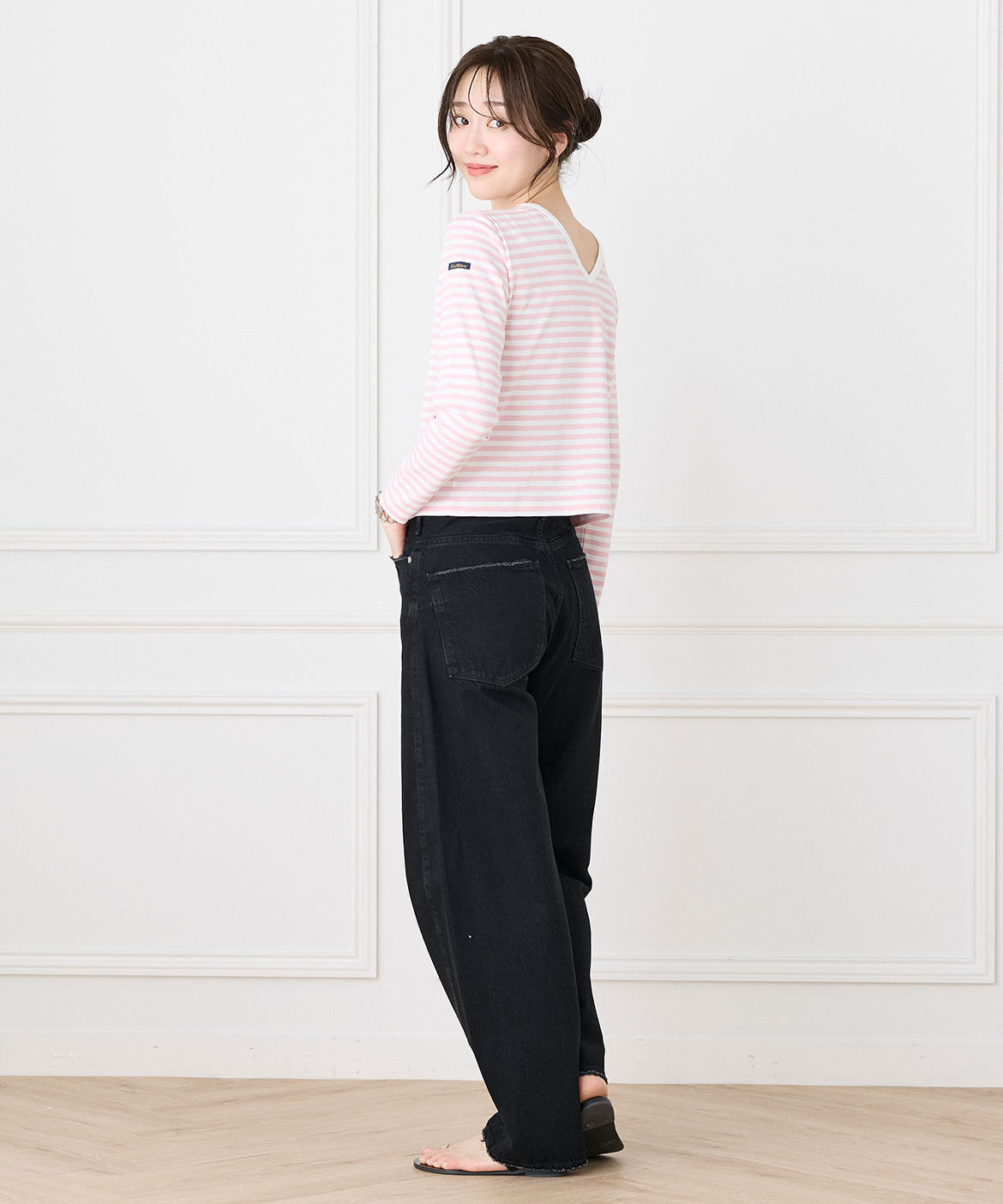 INED「カーヴィーデニム THE ROMY《upper hights》」|デニム|