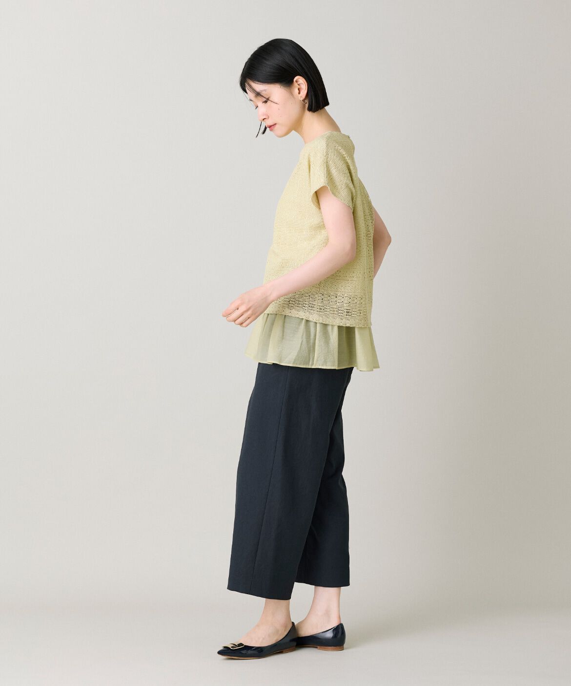 7-IDconcept.「シアードッキングレースプルオーバー」|Tシャツ・カットソー|