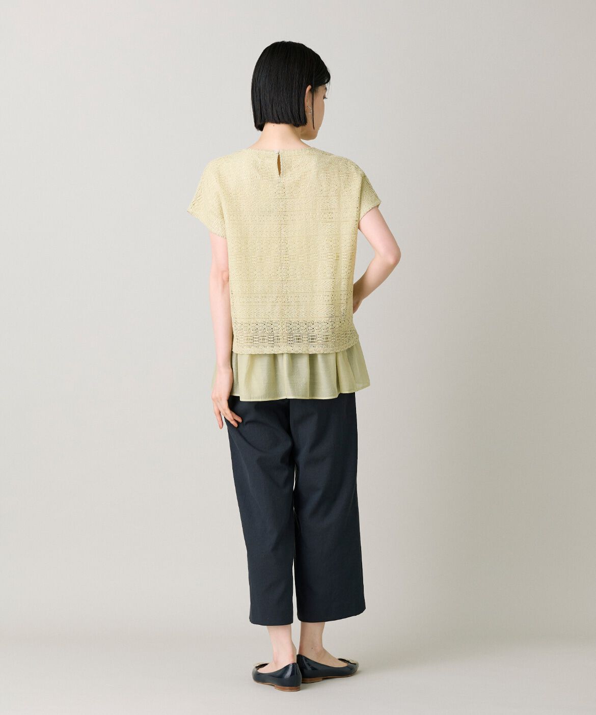7-IDconcept.「シアードッキングレースプルオーバー」|Tシャツ・カットソー|