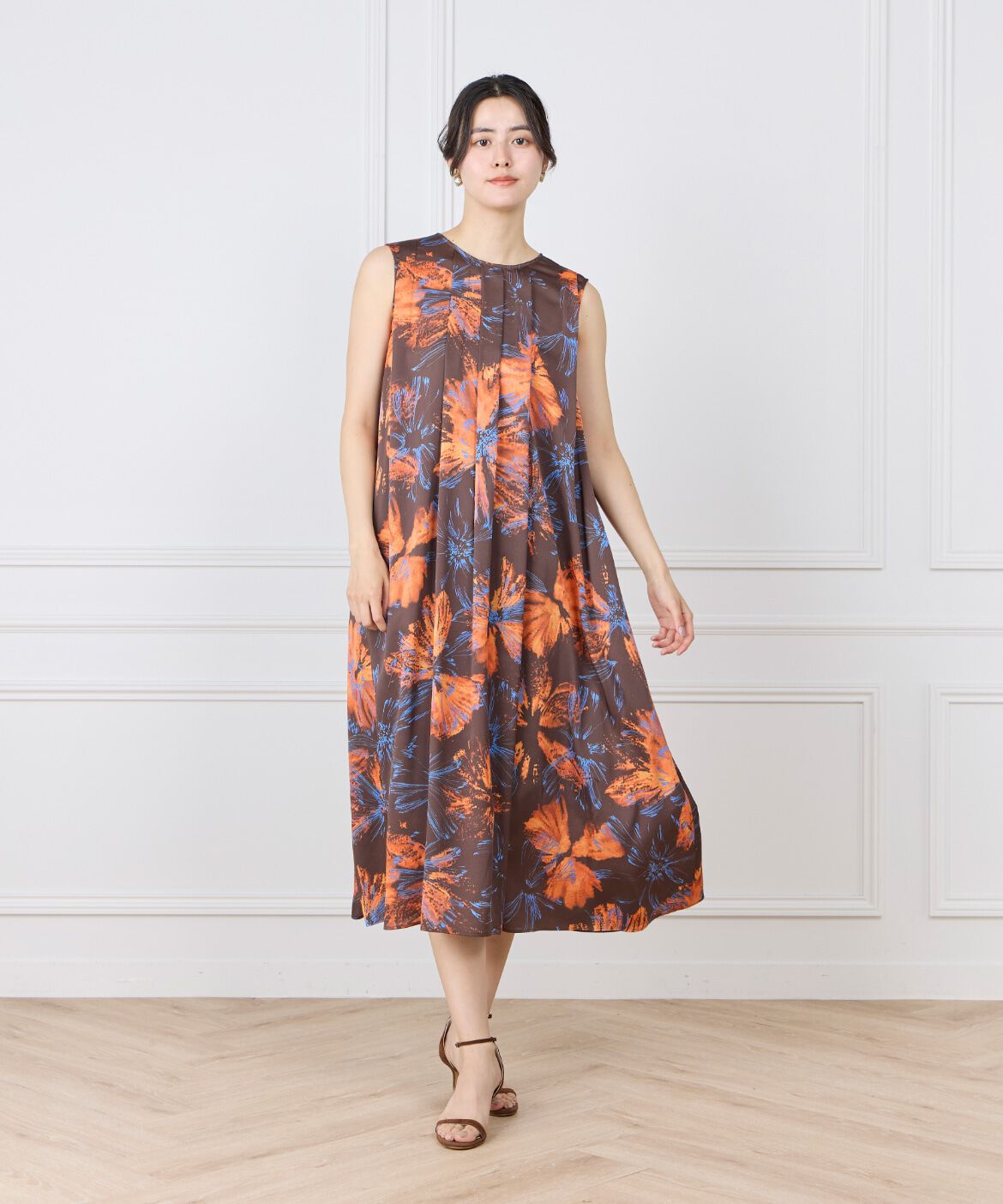 Le Souk「《大きいサイズ》タックフレアワンピース」|ワンピース|