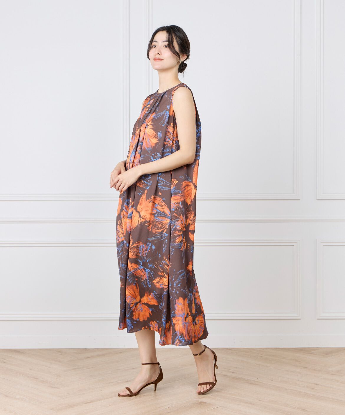 Le Souk「《大きいサイズ》タックフレアワンピース」|ワンピース|