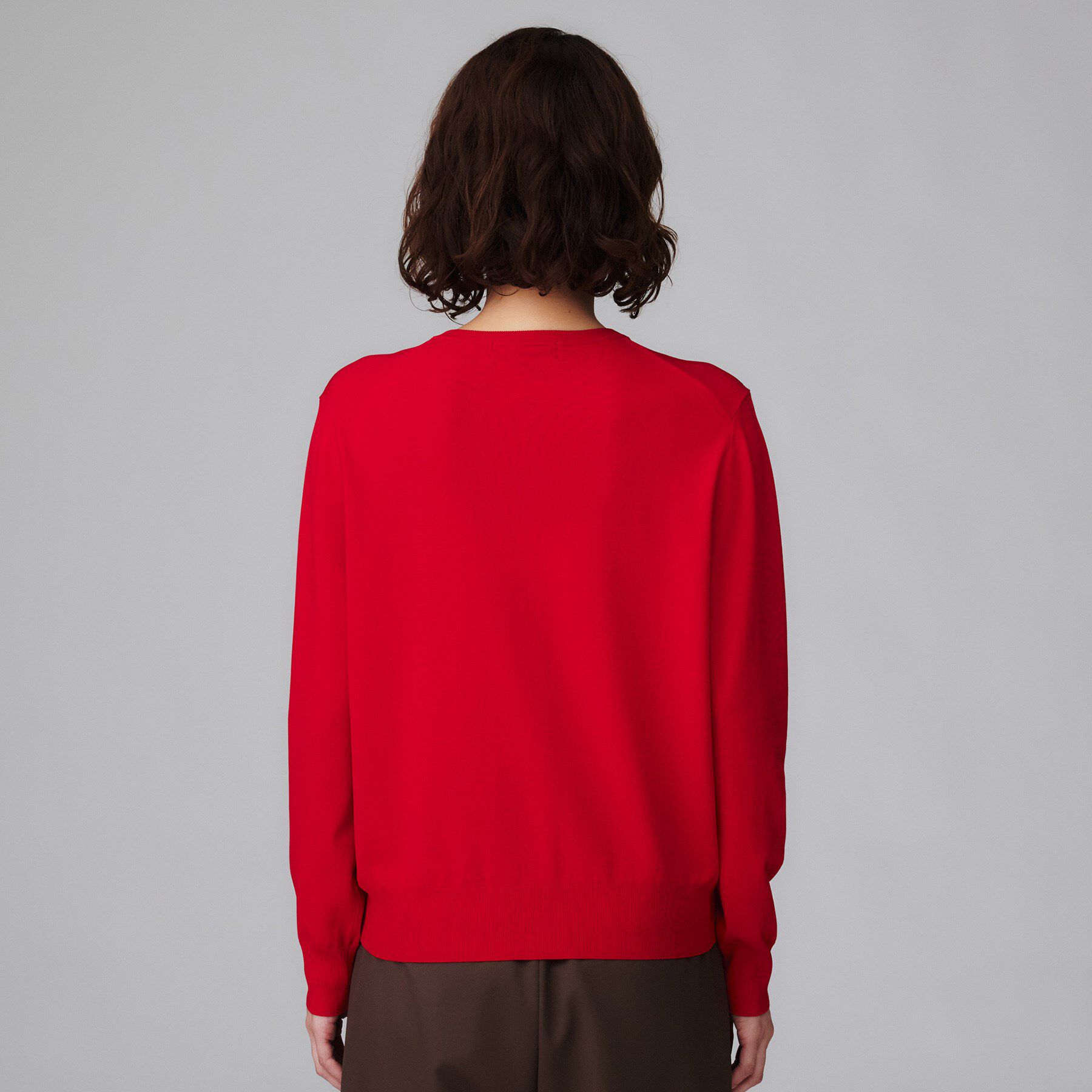 UNTITLED「【アンサンブル可/薄手】ベーシッククルーネックカーディガン」|カーディガン|