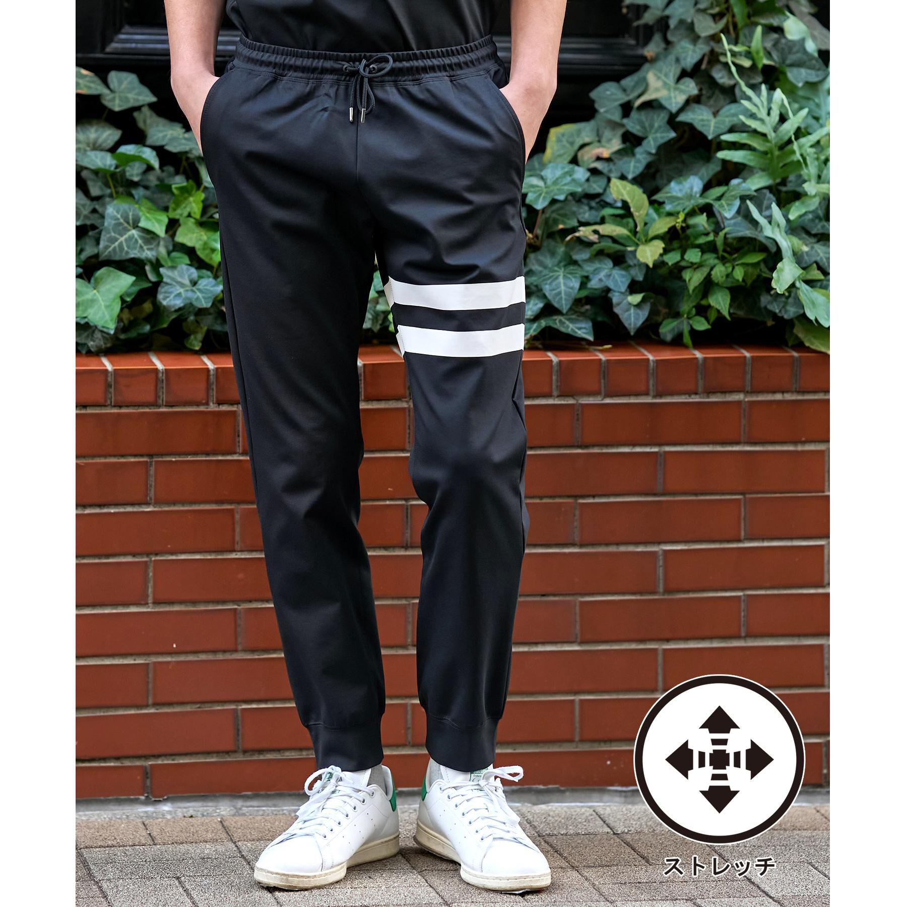 DRESSTERIOR「【接触冷感/セットアップ可/Safari5月号掲載/ウォッシャブル】ドライタッチ ハイカウントジョガ」|その他|ブラック(019)