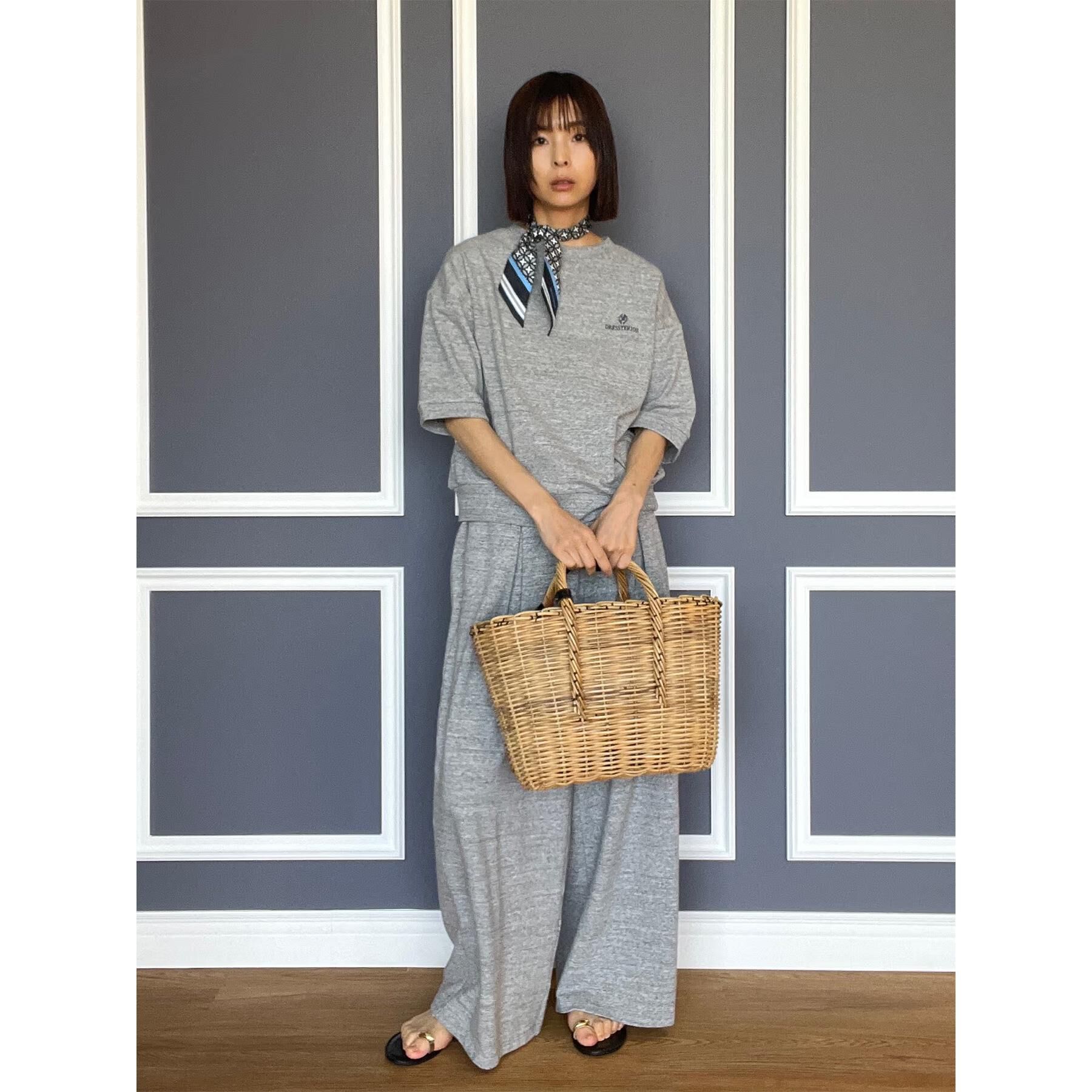 DRESSTERIOR「【セットアップ可/ウォッシャブル】ストレッチ裏毛ハーフスリーブプルオーバー」|Tシャツ・カットソー|