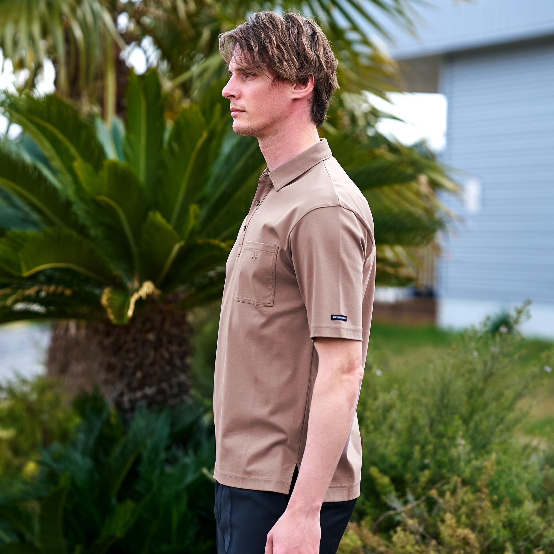 DRESSTERIOR「【接触冷感/抗菌防臭/消臭/Safari5月号掲載】ICE CLEAR COTTON オーバーフィッ」|ポロシャツ|