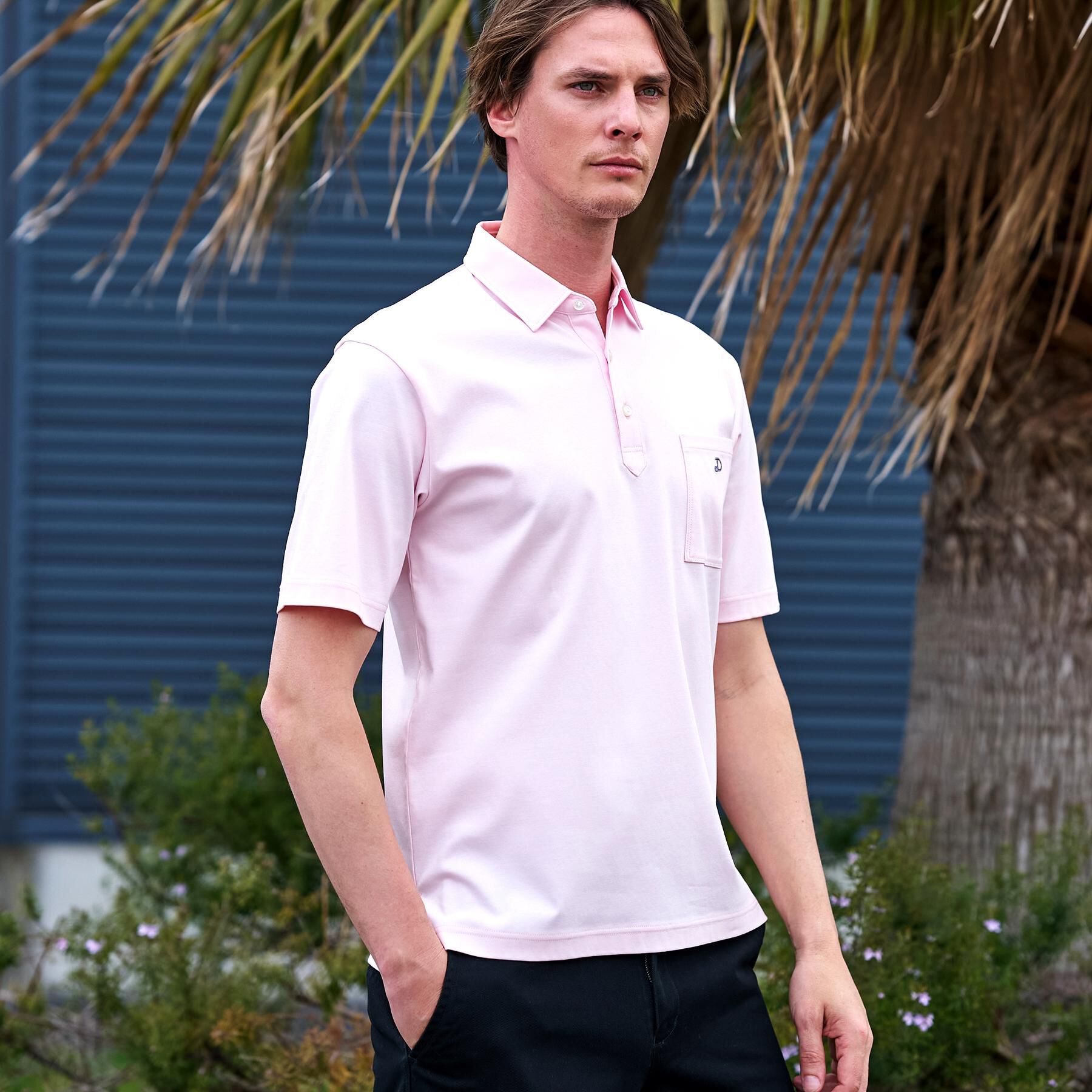 DRESSTERIOR「【接触冷感/抗菌防臭/消臭/Safari5月号掲載】ICE CLEAR COTTON オーバーフィッ」|ポロシャツ|