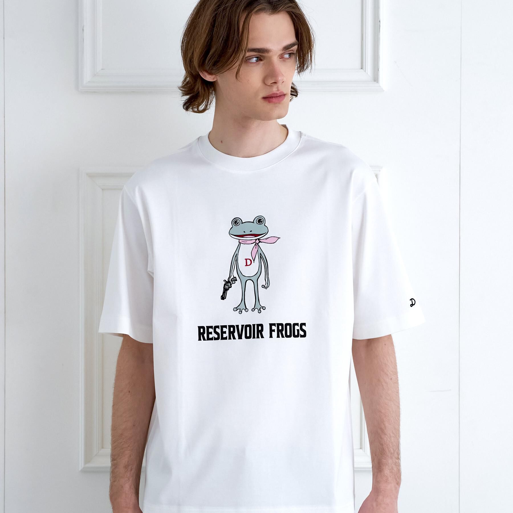 DRESSTERIOR「【接触冷感／抗菌防臭／消臭】ICE CLEAR COTTON フロッグオーバーフィットTシャツ」|Tシャツ・カットソー|