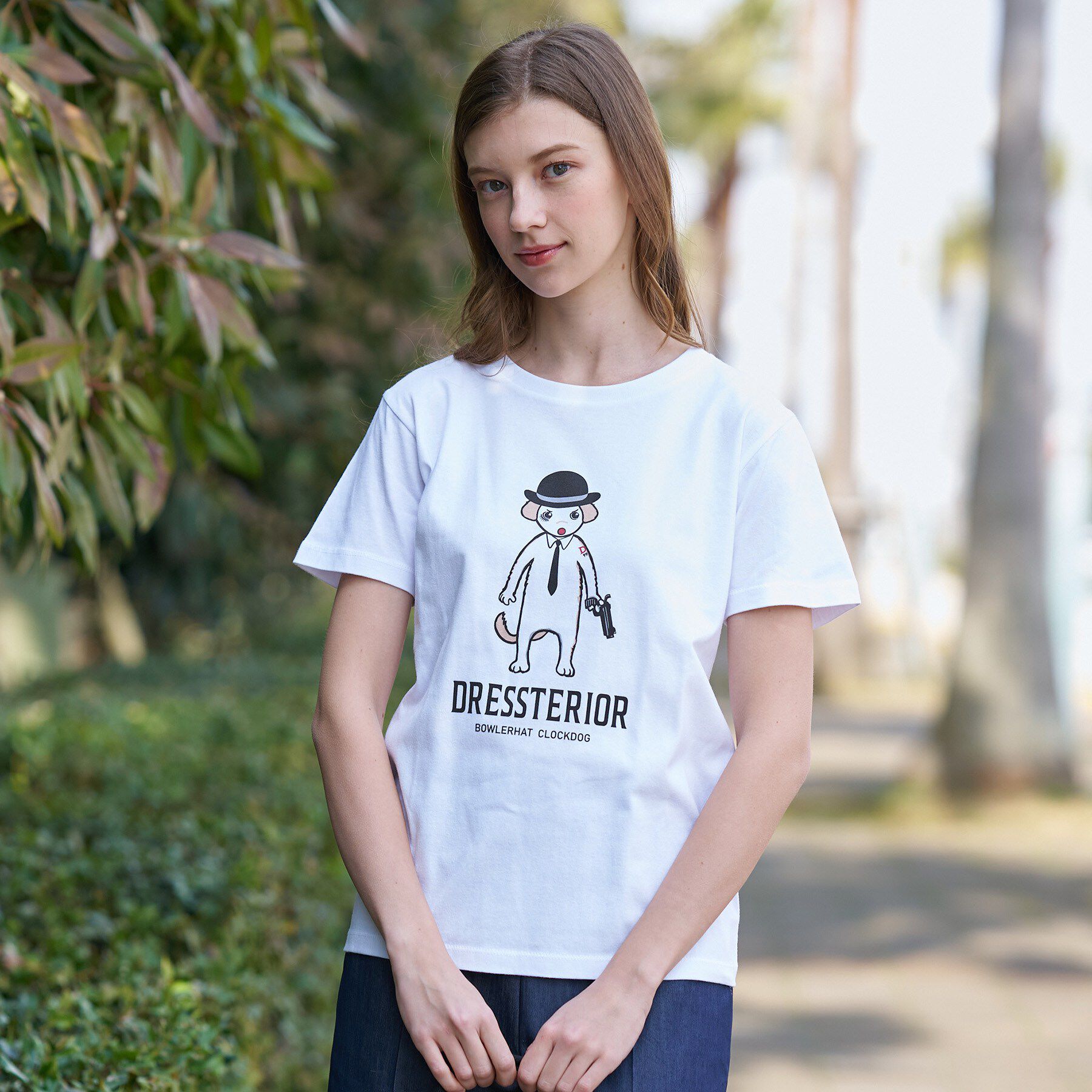 DRESSTERIOR「【EC/ルクア大阪店限定】ボーラーハットクロックドッグTシャツ」|Tシャツ・カットソー|